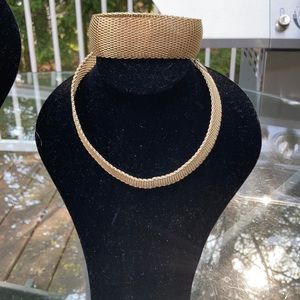 Vintage wire chocker necklace and bracelet